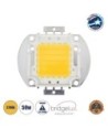 GloboStar® 73765 Υψηλής Ισχύος LED COB BRIDGELUX 50W 4000lm DC 28-32V - Μ5.6 x Π5.2 x Υ0.6cm - Θερμό Λευκό 2700K - 2 Χρόνια Εγγύηση